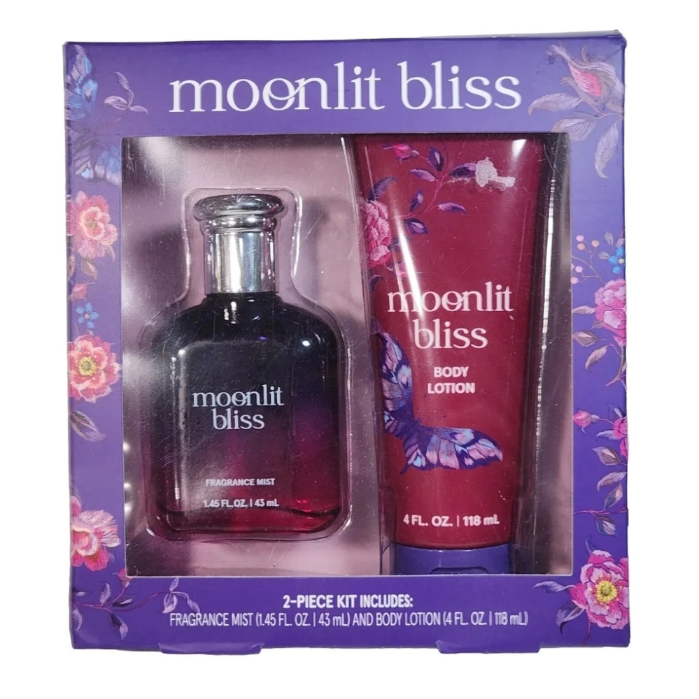 Moonlit Bliss Perfume Fragrance Mist Body Lotion Women Girl Gift Set New in Box